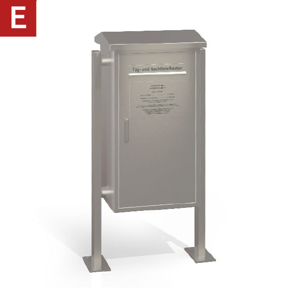 Freistehendes Briefkastensystem in einem Standrahmen